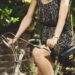 girl, bicycle, ride
